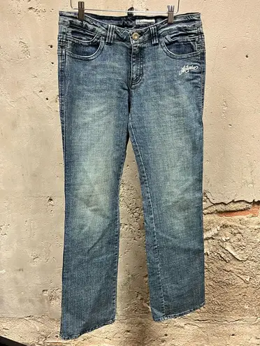 Akademiks Vintage Y2K Akdmks Floral Embroidered Low Rise Bootcut Jeans 15/16 32