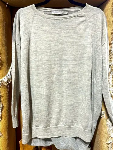 All Saints Neutral Flore Jumper Lightweight Wool Blend Sweater S