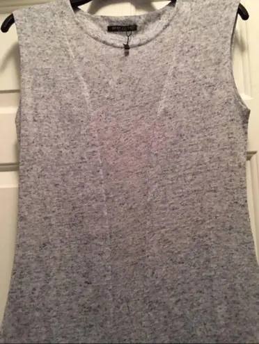 Size large off blue gray top with cut outs