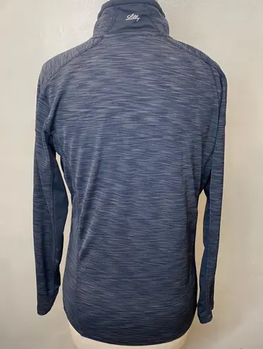 Elevate Womens Blue Pullover Shirt Size Medium Long Sleeve Activewear