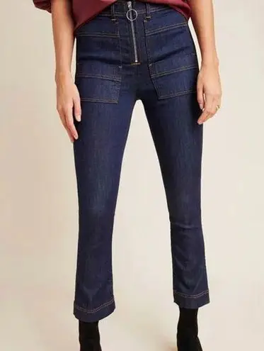 3x1 Scarlett Cropped Slim High Rise Dillon Women's Jeans Size 27 Dark Wash