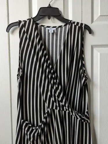 Bar III  striped asymmetrical dress 