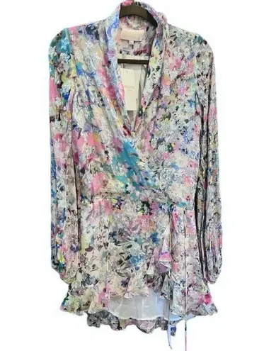 Rococo NWT Sand Floral Leila Metallic Stars Mini Dress XS