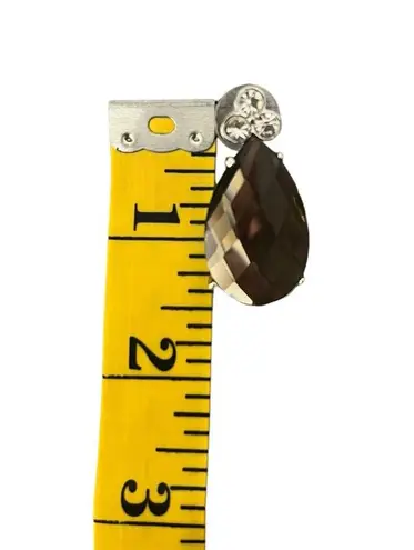 Vintage Estate Faceted Pear Teardrop Earrings Evening Cocktail Party Holiday