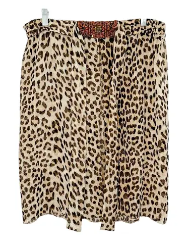 NEW Elizabeth Hurley 100% Silk Bathing Suit Coverup, Small, MSRP $289 Brown