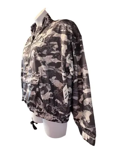 Reebok Large Windbreaker Jacket - Gray Camo - NWT