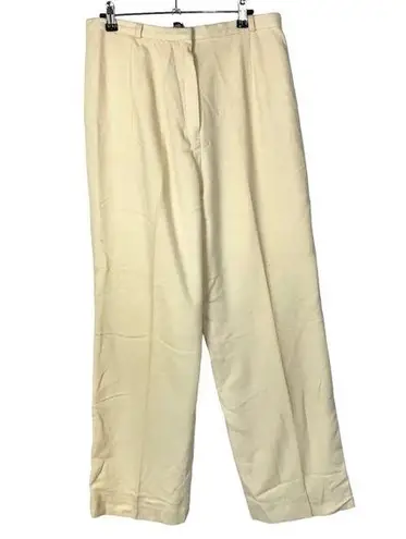 Vintage Country Suburbans Light Yellow Wool Straight Leg Pants 16