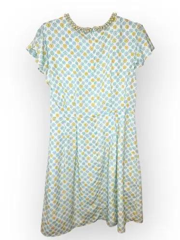 Jason Wu for Target Citrus Slice Print Pearl Collar Dress Size 10 NWT