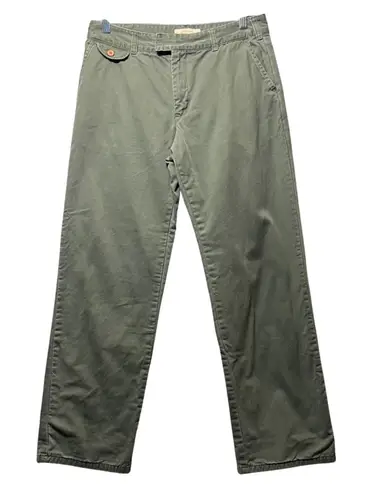 Natural Reflections Flannel Lined Chino Pants Olive Green Cotton Women's 8 Warm