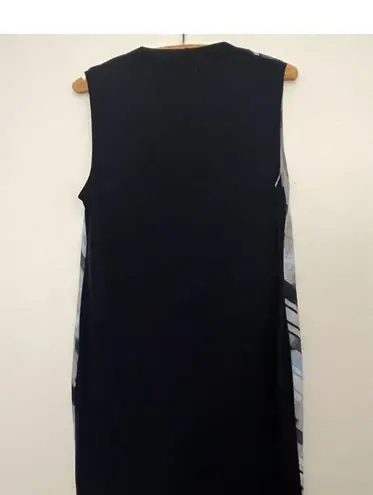 Calvin Klein  Dress in Navy, Light Blues, Gray, and White Size Medium EUC