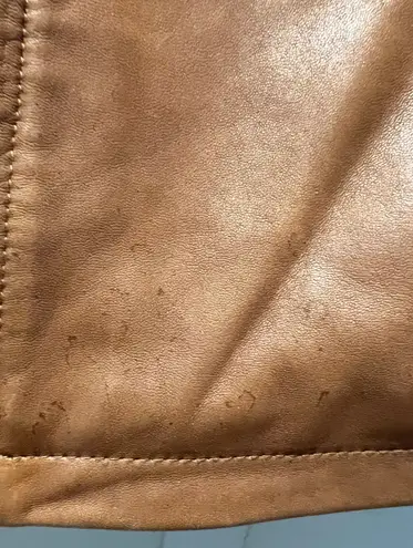 Marvin Richards | women’s leather & rabbit fur jacket. Size: XL