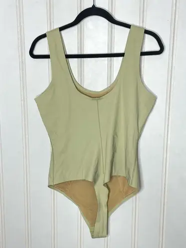 Pinsy Scoop Tank Shapewear Cheeky Bodysuit, Size XLarge, Color Cactus 221 Green