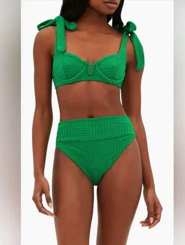 Beach Riot highway High Waist French Terry Bikini Bottom, Green, Large, $88