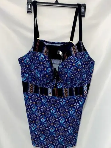 Cacique SWIM BY SIZE 44DDD SWIM TOP MULTICOLOR DESIGN Fitted BRA CLEAN