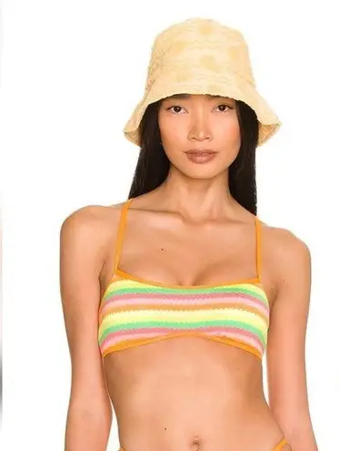 l*space L* Pamela Bikini Top in Under the Sun Size XS NWT Racerback Striped - Image 1