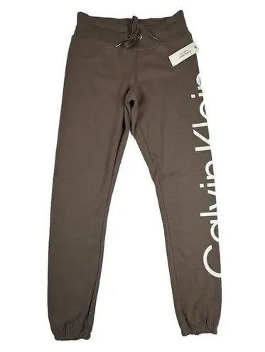 Calvin Klein  Performance Sweatpants Fleece Joggers Size XS Beige Brown