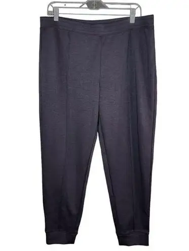 Isaac Mizrahi Live! SOHO Solid Jogger Pull-On Pitch Black Large NWOT