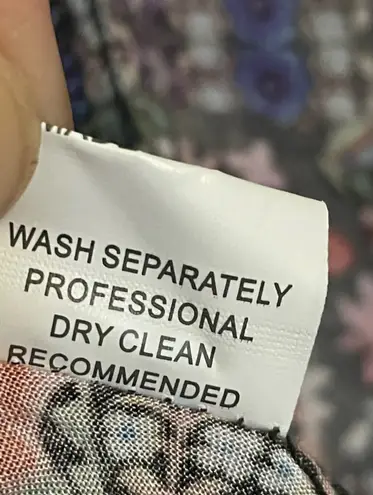 Jaase Magenta Mornings Women’s Size Small Floral Jumpsuit •Leg Slits Relaxed Fit