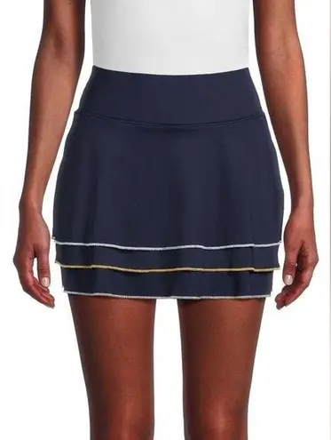 FILA  Backspin Flounce Tiered Mini Tennis Skort - Size XL - Navy - NWT