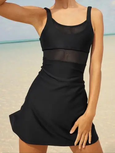 Alo Airlift Double Trouble Tennis Dress Sz XS Black