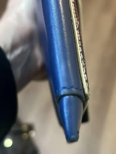 LOGO By Lori Goldstein LORI GOLDSTEIN -Snakeskin Print Envelope Clutch Purse - 100% Genuine Leather