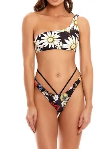 Agua Bendita ππ Roma Moss Bikini Top + Egle Moss Bikini Bottoms ~ Floral M NWT