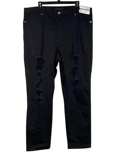 Arizona Jean Co Curvy Hi Rise Distressed Skinny Jeans Women’s Size 23 NEW 41x29