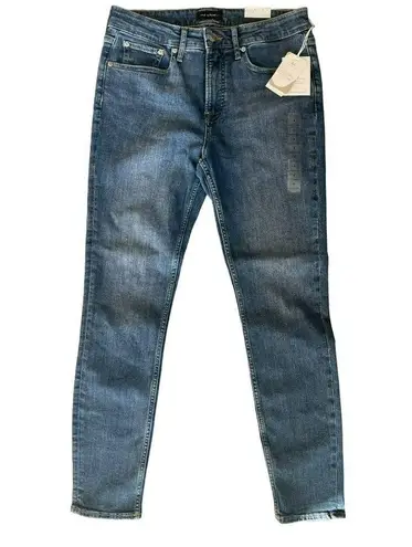 Free Assembly Size 8 Jeans The High Rise Skinny Blue Denim Organic Cotton Womens