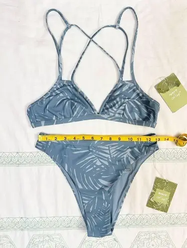 Billabong NWT Sporti x Stef Corgel Isla Palm Shadow Bikini Set - Dusk Blue - M/M