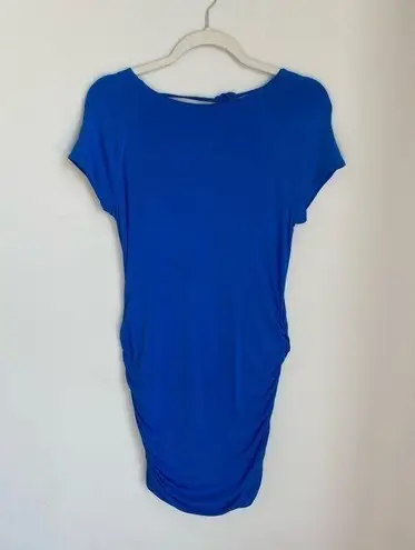 Guess by Marciano NEW Open Back Jersey Knit Dress Cerulean Blue Size Medium