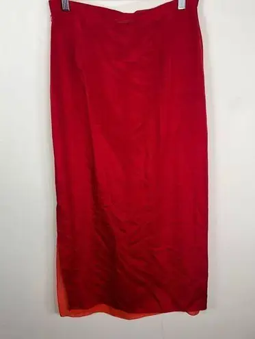 Josephine Chaus Collection Vintage Two Tone Layered Silk Skirt