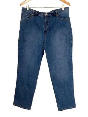 Gloria Vanderbilt Womens Amanda Jeans Denim Stretch Medium Wash Size 16 Short