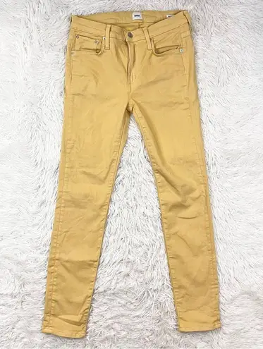Edwin Women’s Pixie Crop 9” Mid Rise Skinny Jeans 27 Mellow Yellow