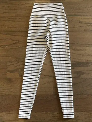Glyder Black and White Striped Leggings - Size XXS