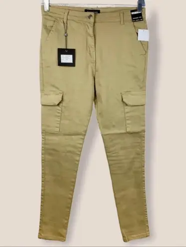 Khaki Side Pocket Detail Cargo Jeans NWT Tan Size 2