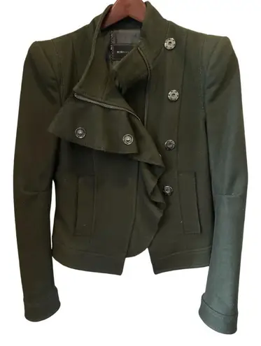 BCBGMAXAZRIA  Military Style Wool Blend Jacket Size S