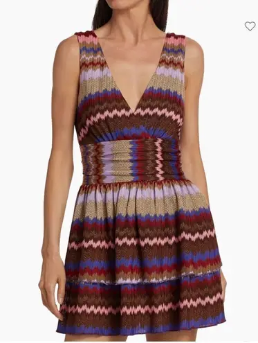 Ramy Brook Laura Zig Zag Tiered Minidress