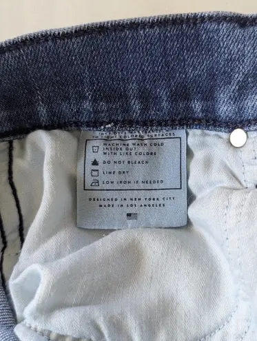 AYR The Riser Jeans – Size 27 x 32 – Mid Wash Raw Hem – Made in USA