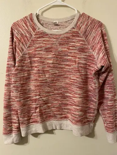 Marine layer Womens Red Pink Long Sleeve Thermal T-Shirt Size Small
