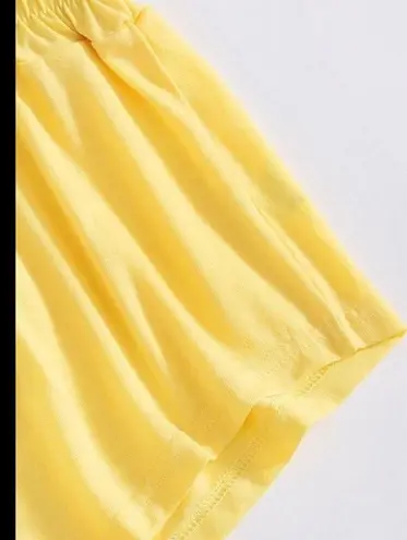 Boutique Yellow, Planet, Graphic, Cropped Cami, Pajama Set,