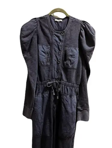 Ulla Johnson $445 Sadie Puff-Sleeve Jumpsuit | Indigo Acid | FR 34 US 2