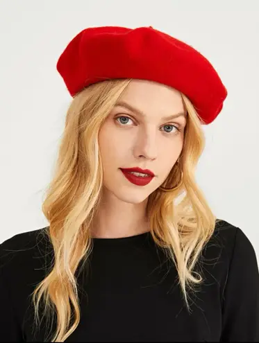 Res Beret Hat Red