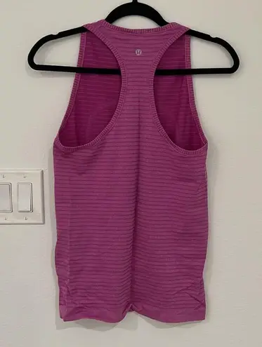 Lululemon Magenta High Neck race tank