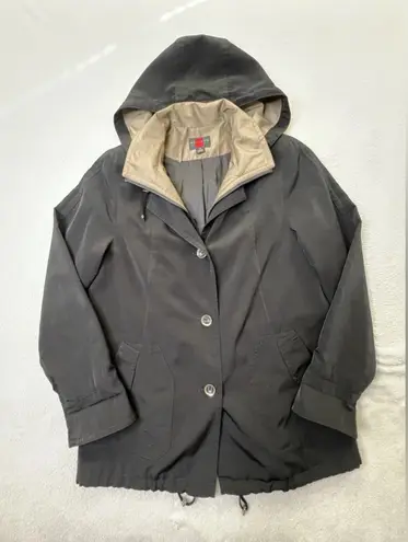 Gallery Black and Tan Blazer with Layered Design