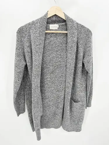 Dreamers Speckled Grey Long Sleeve Knit Cardigan Sweater Women's Size X-Small XS