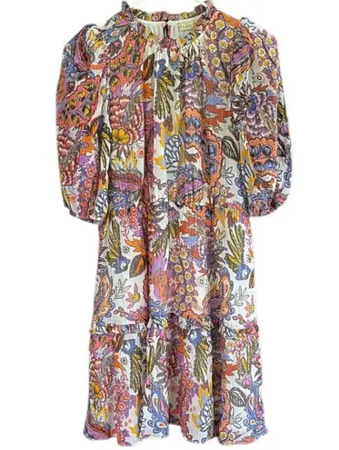 Marie Oliver EUC Silk Blend Floral Ruffle
Collar Dress Size XS Retail $398.00