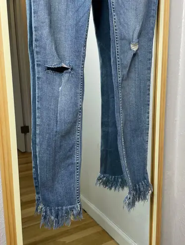 Free People Great Heights frayed hem distressed skinny jeans