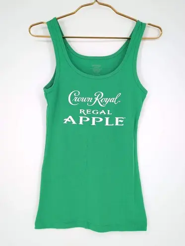 Tangerine Crown Royal Regal Apple Women's Bright Green Tank Top - Size S - GUC