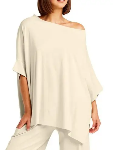 Planet by Lauren G Pima Cotton Tokyo T Yellow Flowy Blouse One Size Size undefined