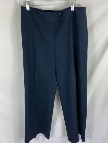 Loft  Marisa Navy Blue Wide Leg Dress Pants Size 6